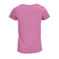 T-Shirt col rond en coton bio Femme Rose Orchid&eacute;e