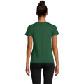 T-Shirt col rond en coton bio Femme Vert Bouteille