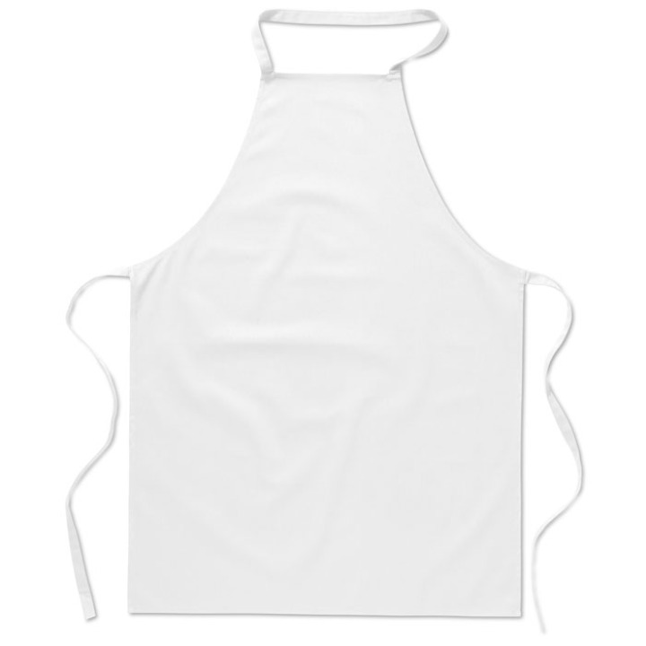 Tablier coton Blanc