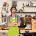 Tablier coton Lime