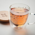 Tasse double paroi en verre Transparent