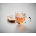 Tasse double paroi en verre Transparent
