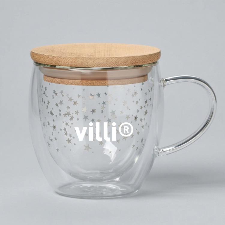 Tasse double paroi en verre Transparent