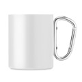 Tasse en m&eacute;tal double paroi Blanc