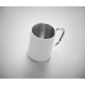 Tasse en m&eacute;tal double paroi Blanc
