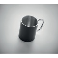 Tasse en m&eacute;tal double paroi Noir