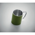 Tasse en m&eacute;tal double paroi Vert Fonc&eacute;