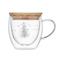Tasse en verre &agrave; double paroi Transparent
