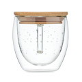Tasse en verre &agrave; double paroi Transparent