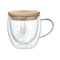 Tasse en verre &agrave; double paroi Transparent