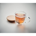 Tasse en verre &agrave; double paroi Transparent
