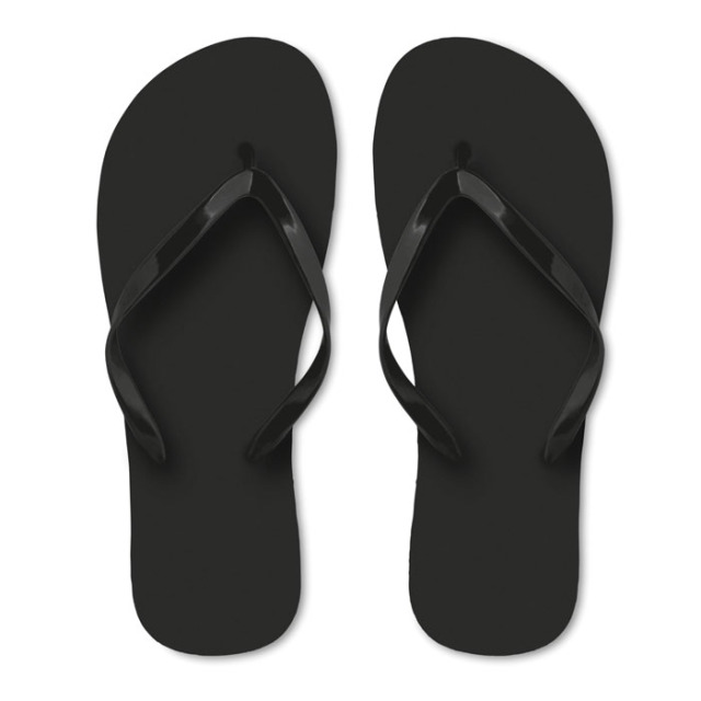Tongs PE L Noir entre 40 et 43