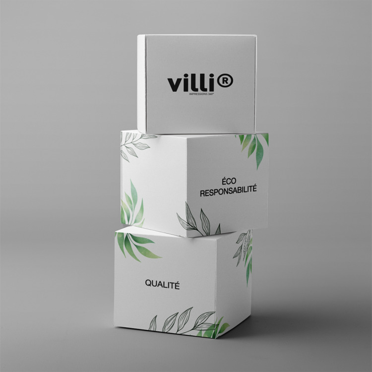 Totem 3 cubes Carton Microbis