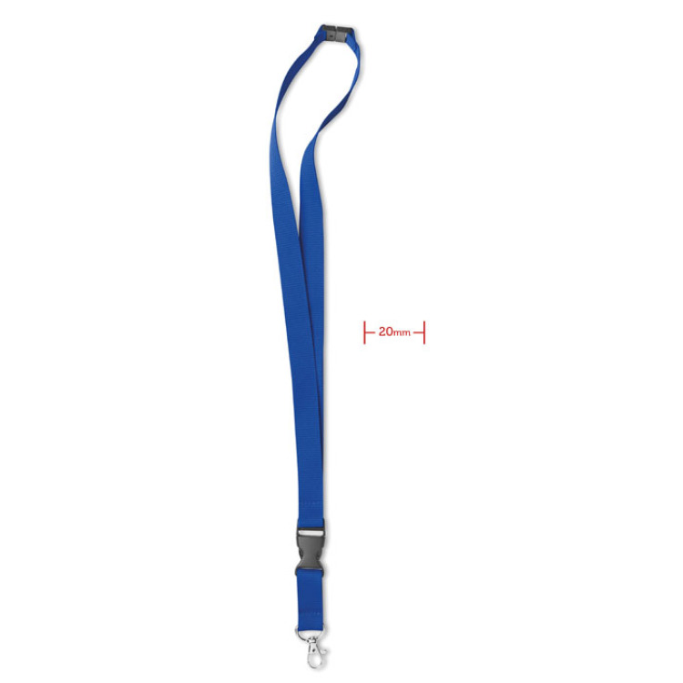 Tour de cou 20 mm Bleu Royal