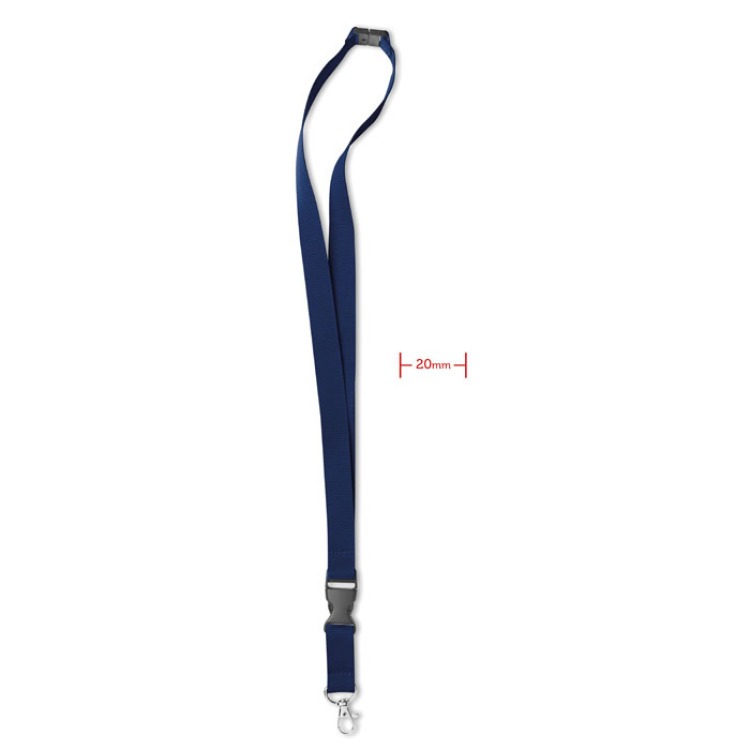 Tour de cou 20 mm Bleu