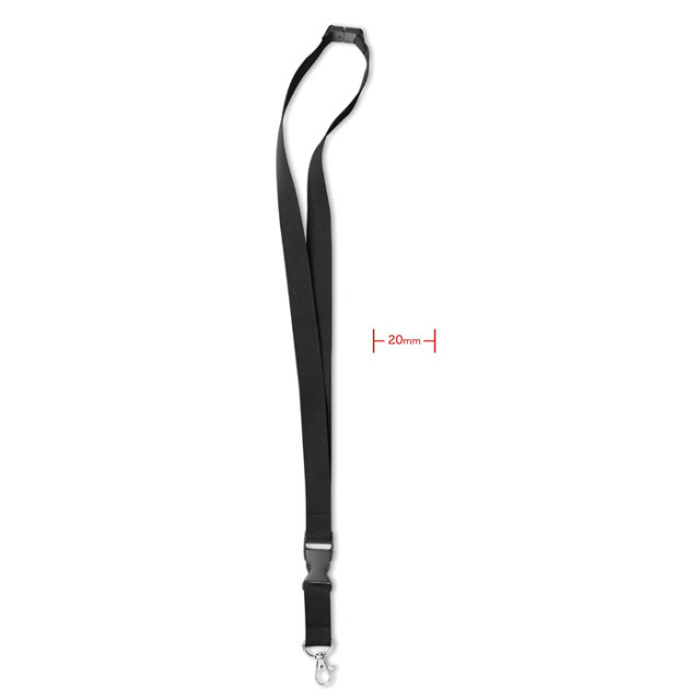 Tour de cou 20 mm Noir