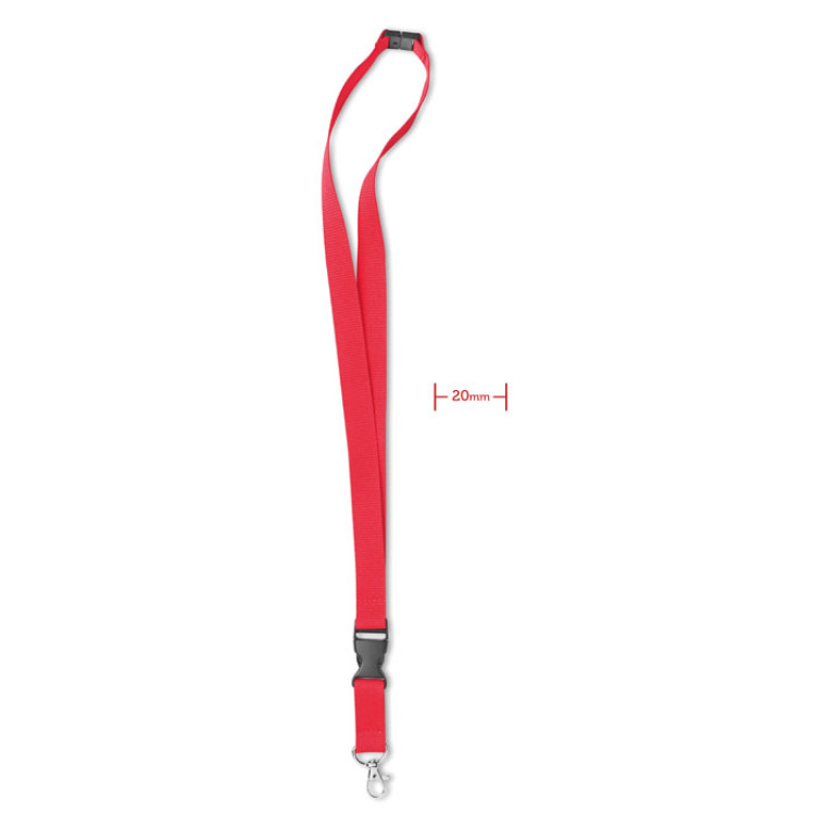Tour de cou 20 mm Rouge
