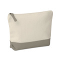Trousse en coton bicolore Gris
