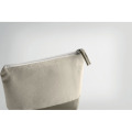 Trousse en coton bicolore Gris