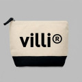 Trousse en coton bicolore Noir