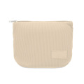 Trousse en velours c&ocirc;tel&eacute; Beige