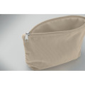 Trousse en velours c&ocirc;tel&eacute; Beige