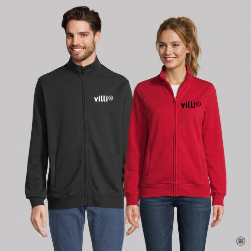 Veste zippée unisexe
