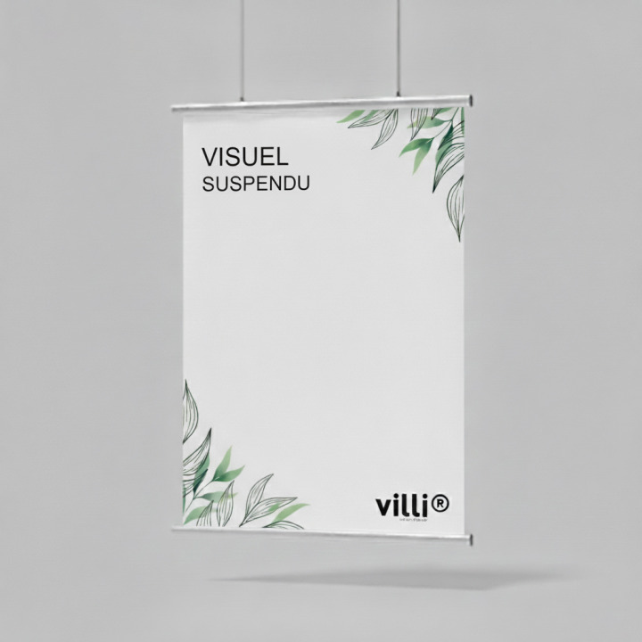 Visuel suspendu