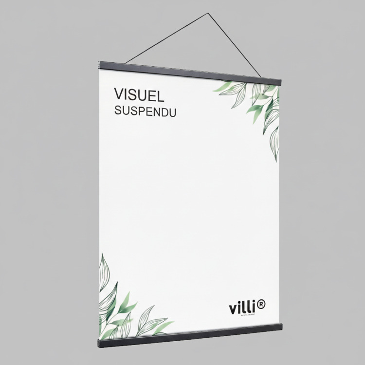 Visuel suspendu