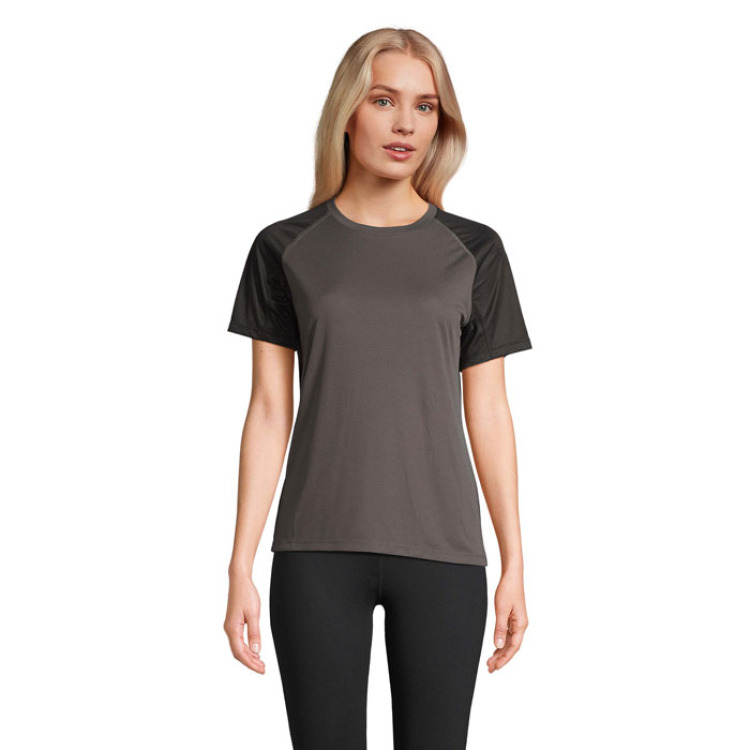 VORTEX WOMEN RAGLAN Black/Charcoal Grey L